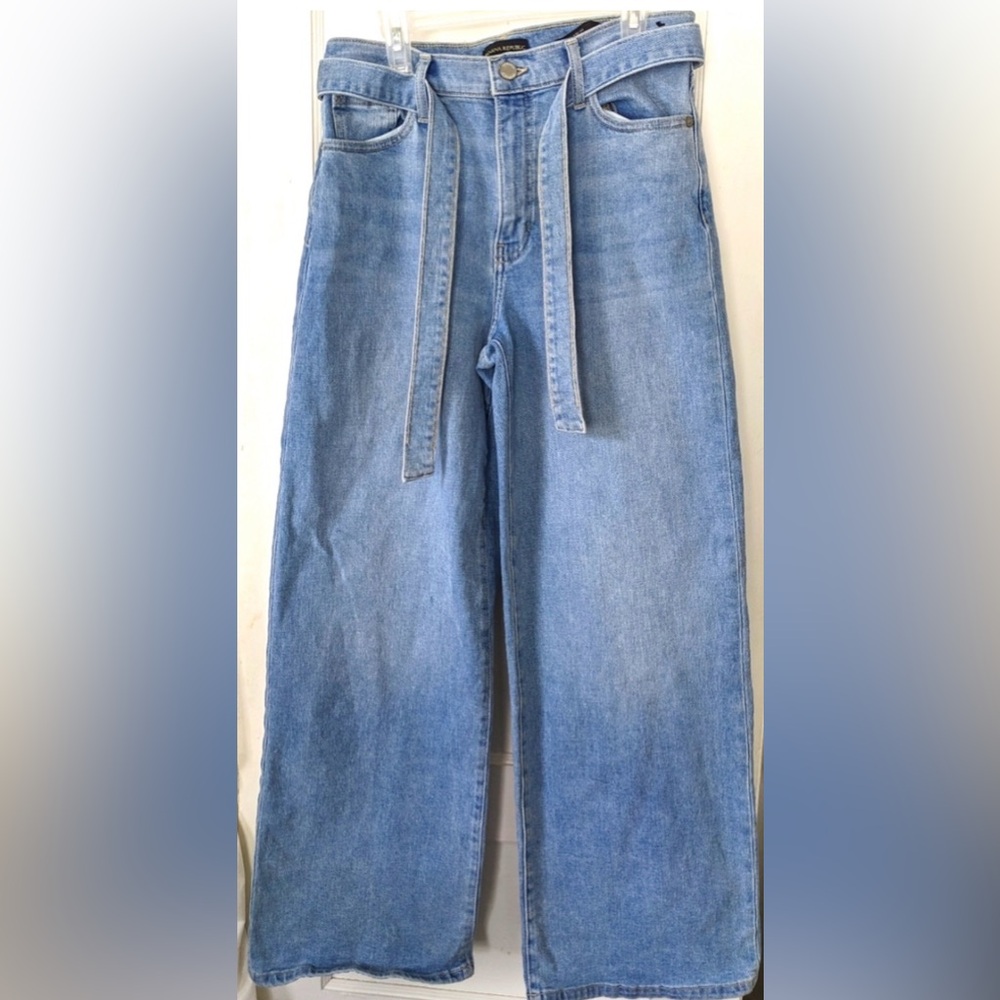 Banana Republic High-Rise Wide Leg Women's Jeans w/Belt 28P Petite